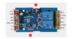 Modbus RTU Relay Module 1 2 4 Channel 7-24V RS485 TTL UART Output 12V Input 485 Communication TTL Pin Modbus-Rtu Anti-reverse