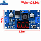 1PCS EGBO LM2596 LM2596S power module + LED Voltmeter DC-DC adjustable step-down power supply module with digital display