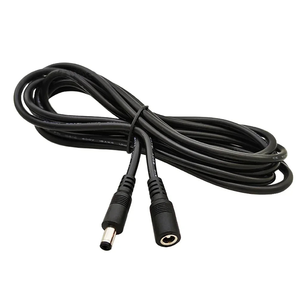 10m 5m 3M 2m 1m 5.5 x 2.1mm DC Power connector Jack Adapter lead cord 12v cable DC female Male extension external Plug