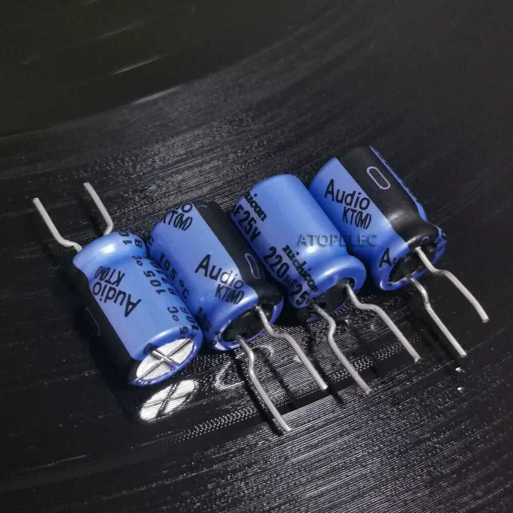 10pcs Nichicon AUDIO KA KT Series Electrolytic Capacitor Hi-Fi Audio 10uF/22uF/47uF/100uF/220uF/470uF/1000uF 25V/50V