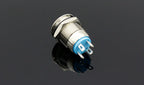 1PC 12MM with LED 3V 5V 12V 24V 220V Metal Button Switch Momentary push button auto reset waterproof illuminated