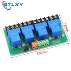 4-Channel Relay Module DC 5V/12V/24V High Low Level Triggers Smart Home PLC Automation Control 30A for Electronic Projects