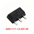 50/100Pcs AMS1117-1.2V 1.5V 1.8V 2.5V 3.3V ADJ SOT-223 SOT-89 AMS1117CD-5.0 TO-252 Adjustable/Fixed Low Dropout Linear Regulator
