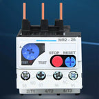 Thermal Overload Motor Relay 3 Phase AC 50Hz/60Hz FR NR2-25 IP20 Plug-in With Indicator Light For CJX2 Series Contactors
