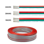 2 3 5 6 4Pin Electric Cable 22 20 18AWG PVC Tinned Copper Wire Electrical Wire For LED Strip Speaker Fan Lights Solar Panel DIY