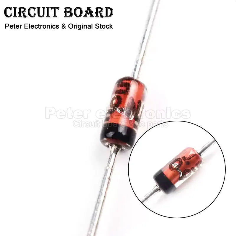 (20PCS) Zener Diode 5V 12V 3.3V 9.1V 10V 4.7V DO-41 1N4727 1N4733 1N4742 1N4739 1N4740 1N4732 1N4728 1N4744 1N4735 Rectification