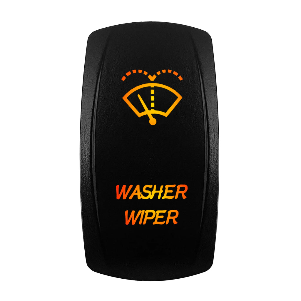 12V-24V Orange Led Rocker Switch Waterproof 20A Amber Light SPST DPDT Toggle Key for Car Boat ATV Camper Motorhome Auto Machine