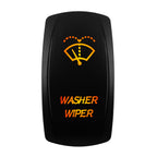12V-24V Orange Led Rocker Switch Waterproof 20A Amber Light SPST DPDT Toggle Key for Car Boat ATV Camper Motorhome Auto Machine