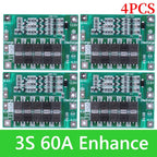BMS 3S/4S 5A 10A 20A 25A 40A 60A Li-ion Lithium Battery Charger Protection Board 18650 For Drill Motor 12V with Enhance/Balance