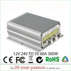 12V 24V to 5V DC Converter Regulator 3A-100A Car Step Down Reducer LED Lighting Display CE Certified Waterproof Dustproof