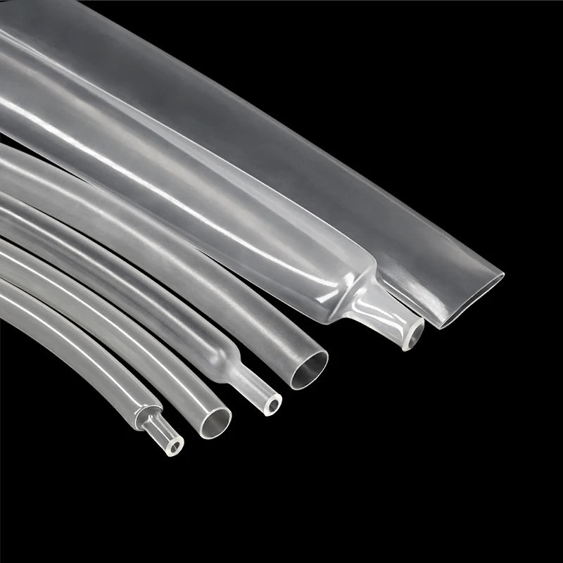 1~10m 3:1 Heat Shrink Tube With Glue Clear 1.6 - 39mm Dual Wall Adhesive Lined Polyolefin Shrinkin ﻿Wrap Cable Protect Sleeving