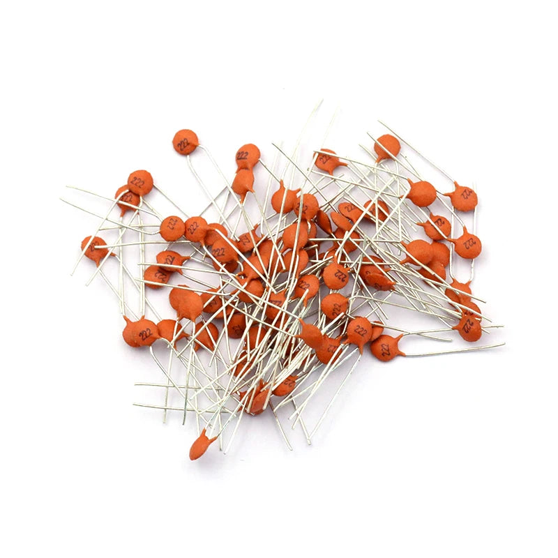 1000pcs(1Pack) Ceramic Disc Capacitor 50V (1pF-100nF) 1 2 3 4 5 6 7 8 9 10 15 18 20 22 27 30 33 40 47 50 56 68 82 100 PF NF