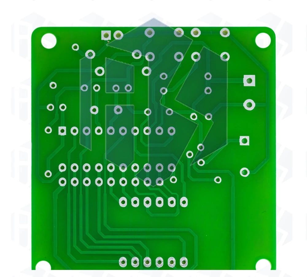‌AT89C2051-24PU 8051 Microcontroller LED Clock Kit – 4-Digit 7-Segment DIY Soldering Project with DS1307 RTC (I²C) | Alarm/Timer