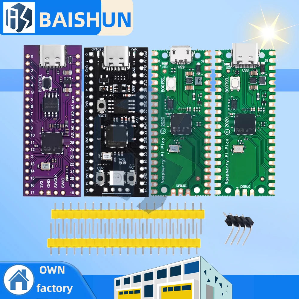 High-Performance Raspberry Pi Pico: RP2040 Microcontroller Board (Cortex-M0+ Dual-Core ARM Processor)