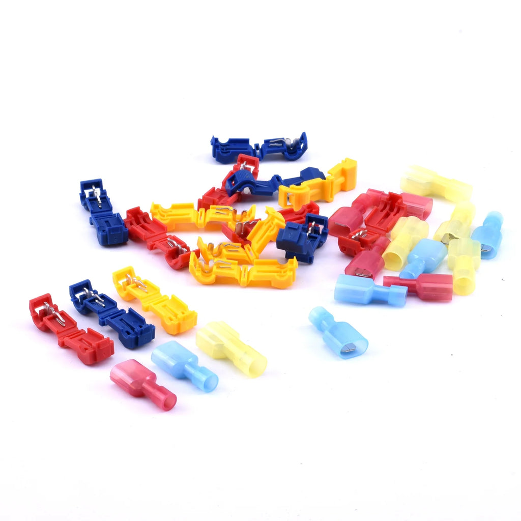 10sets/20sets Snap Splice Lock Wire Terminals Quick Electrical Cable Connectors Crimp electric motorcycles ham radio