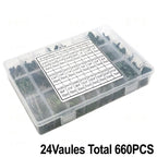 150/180/660PCS Polyester Film Capacitor Kit 100V 1nF 1.5nF 2.2nF 100nF 2A102J 2A471J 2A222J 2A392J 2A332J 2A472J 2A103J 2A473J