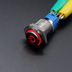 16mm 19mm 22mm Metal Power Supply Switch Push Button PC Pulsador Car Engine Backlit 3v 6v 12v 24v 220v Momentary Start Stop LED