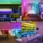 RGB LED Lights with Battery USB 5V LED Strip Lights IR Remote Control Flexible Ribbon Tape for Home Room TV Backlight Decor
