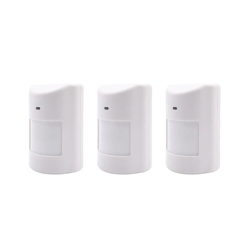 1/3pc 433MHz Indoor Wireless PIR Motion Sensor Detector Battery Powered Wide Angle Detection Range for Burglar Home Alarm System