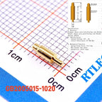 10pcs Spring-Loaded Connector through Hole PCB Height 3 4 5 6 7 8 9 to 20.5 mm Spring Header Pogo Pins 12V 2A Gold Plated