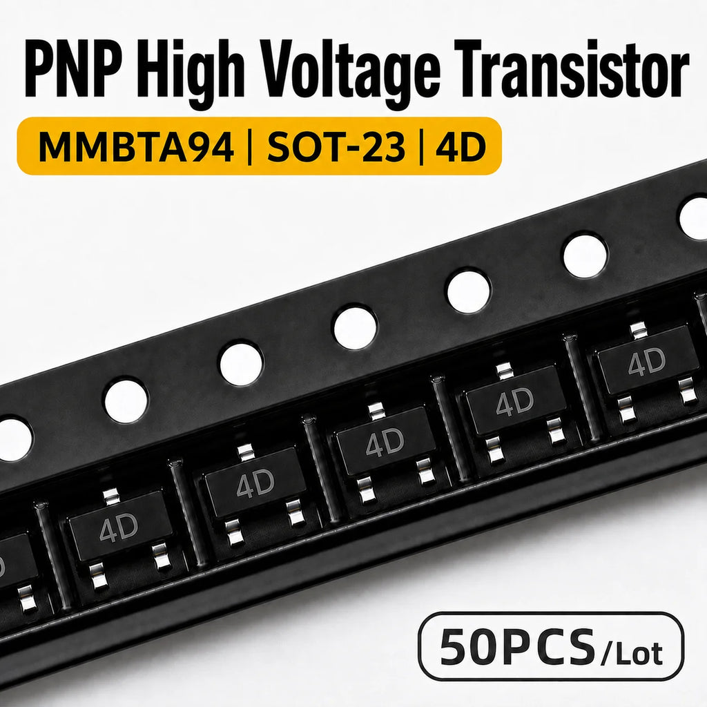 50PCS MMBTA42 MMBTA92 MMBTA44 MMBTA94 SOT-23 SMD High Voltage NPN PNP BJT Transistor 1D 2D 3D 4D Marking Code