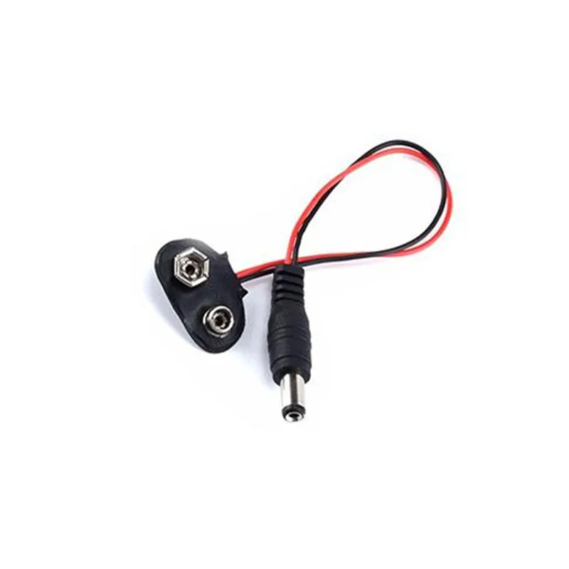 5/10PC Experimental 9V Battery Snap Power Cable to DC 9V Clip Male Line Battery Adapter For Arduino Uno R3 DIY Jack Connector