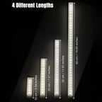 AITHEA Motion Sensor LED Cabinet Light USB Rechargeable Wireless Strip Lamp for Closet Wardrobe Kitchen Staircase Bedroom