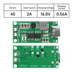 Type-C BMS 2S 3S 4S 1A 2A 4A 18650 Lithium Battery Charger Board Step-up Boost Module Li-Po Polymer Li-Ion Charger 8.4V 12.6V
