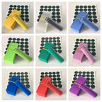100pcs 18650 Lithium Battery Heat Shrink Tube PVC Tubing Film Sleeves Insulation Sheath With 100pcs Gasket Barley Paper