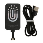 Protable Wireless Charger Adapter Receiver 10W Ultra Thin Type C Wireless Charging Patch with Magnetic Charging Cable for Phone