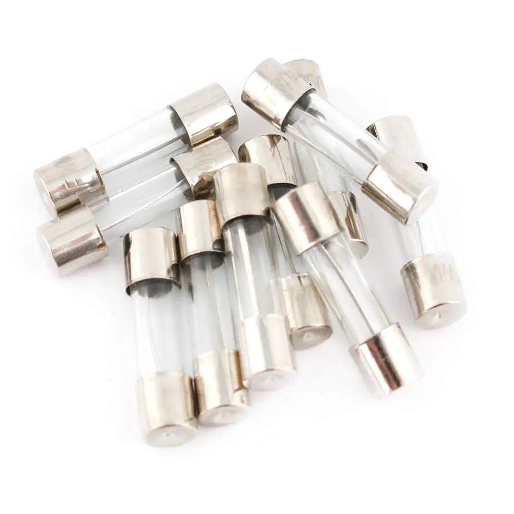 150pcs 5*20mm Fast-blow Glass Tube Fuses Car Glass Tube Fuses Assorted Kit with Box Fusiveis 15Kinds 0.1A-30A Household Fuses