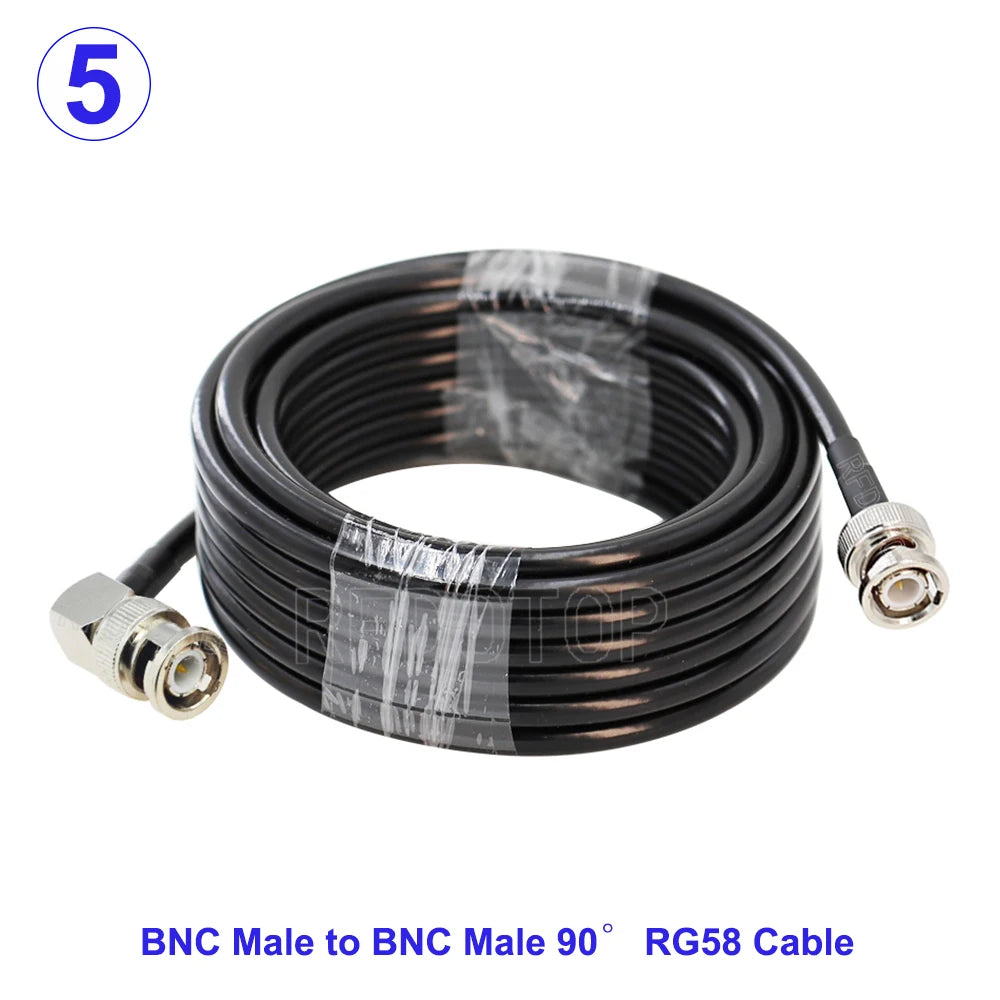 1Pcs RG58 BNC Male/Female to BNC Male/Female Connector 50 Ohm RG-58 RF Coax Coaxial Cable Wire Pigtail Jumper Extension Cord