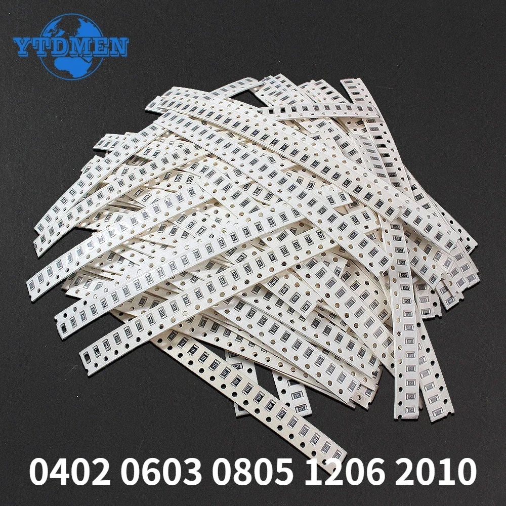 800-4000PCS 80 Values Resistors Kit 0402 0603 0805 1206 2010 SMD Resistor 10R~910K Ohm DIY Kit Resistance 5%