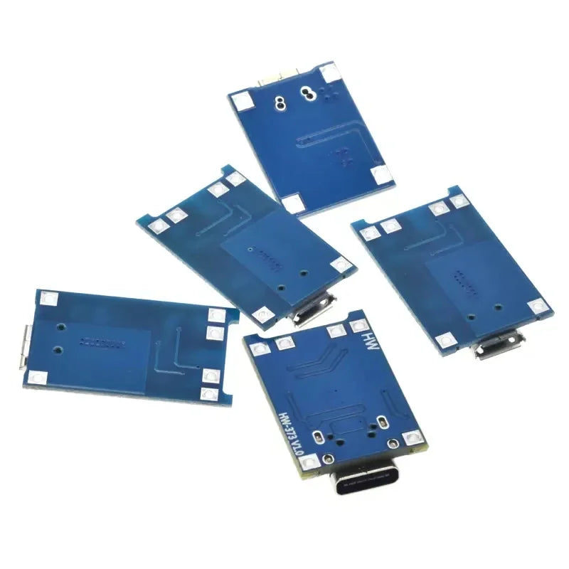 10pcs 5V 1A 18650 Lithium Battery Charging Board PLR TP4056 Lithium Charging Mini/Micro USB Type C Charge Module With Protect