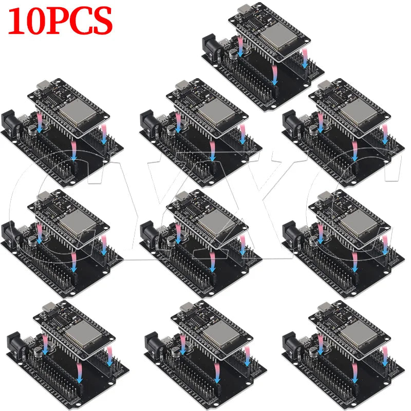 1-10PCS FOR 32 CH340C Development Board WiFi+Bluetooth Ultra-Low Power Dual Core Expansion Board FOR ESP32