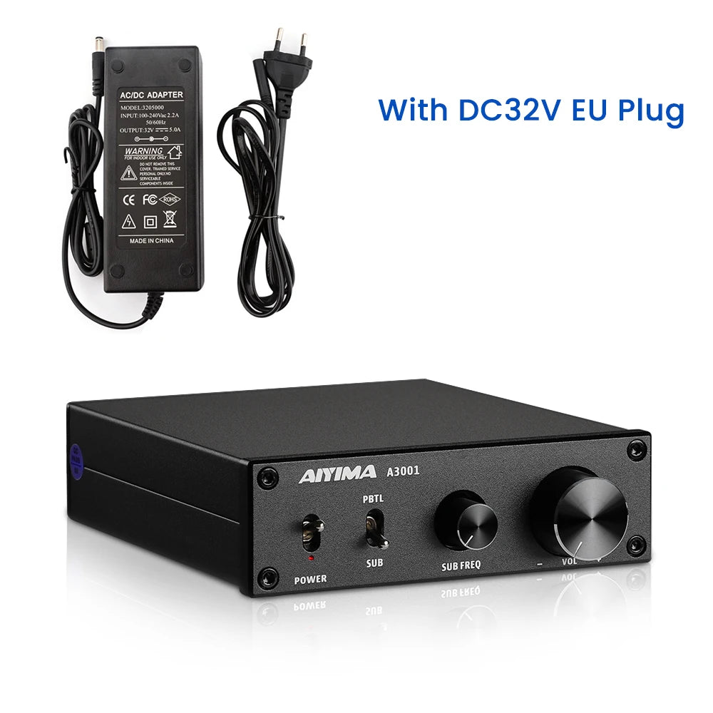AIYIMA Audio A3001 TPA3255 Subwoofer Amplifier 300W HIFI Speaker Amplifier Mono Sound Power Amplificador Class D Home Audio Amp