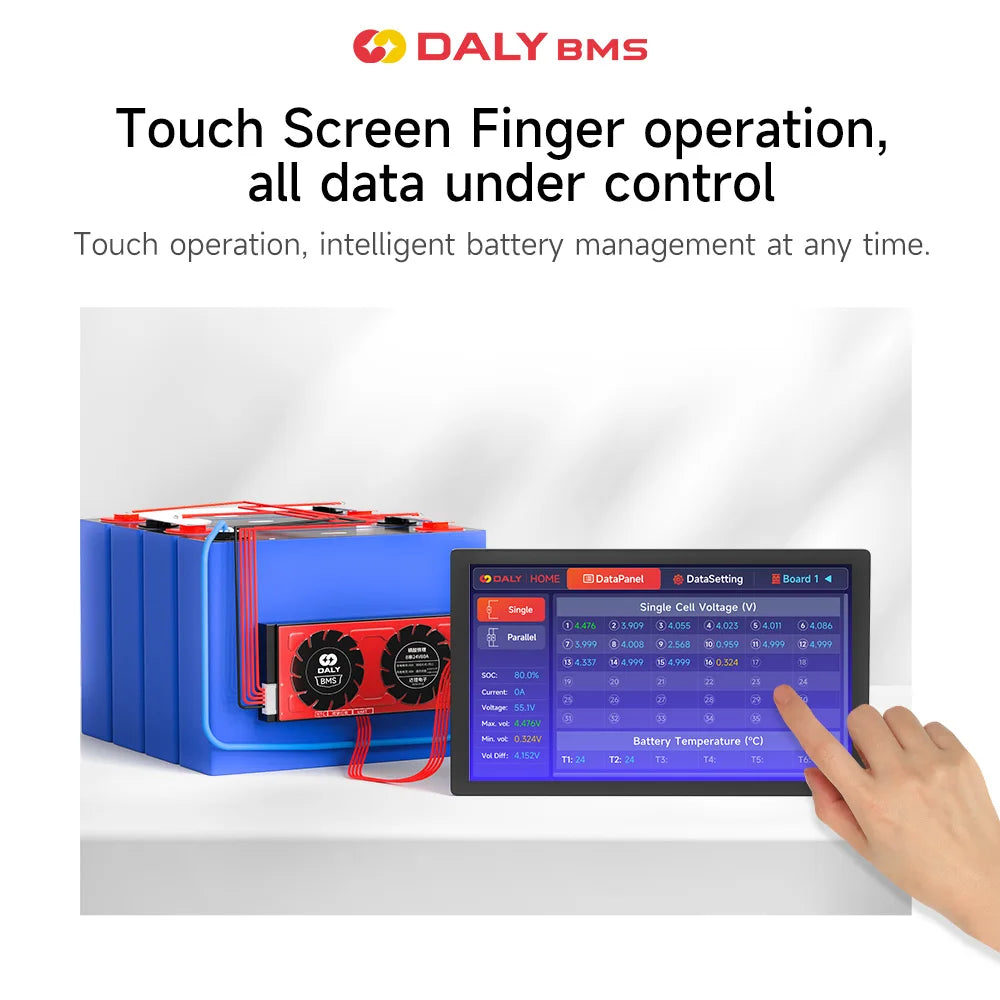 Daly BMS Smart BMS WIFI Module Battery Accessories Parts Bluetooth USB to RS485 to UART Power Dispaly Board Customized OEM
