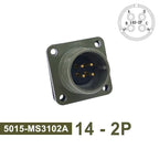 5015 MS3102A MS3106A MS3108A Circular Connectors 14S-2 14S-5 14S-6 MIL STD Plug&Socket MIL-C Military Specification Connector