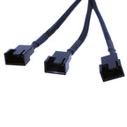 4-Pin IDE Molex to 4-Port 3-Pin/4-Pin Power Plug Cooler Cooling Fan Distributor Power Cord PC Computer Adapter Cord