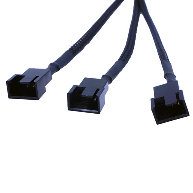4-Pin IDE Molex to 4-Port 3-Pin/4-Pin Power Plug Cooler Cooling Fan Distributor Power Cord PC Computer Adapter Cord