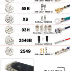 CLN-68B 0.08-1.5mm² Open Barrel Terminals Pliers Crimping Tool (28-16AWG) for JST, DuPont, Molex, PH2.0 XH2.54 3.96 4.2mm Pitch