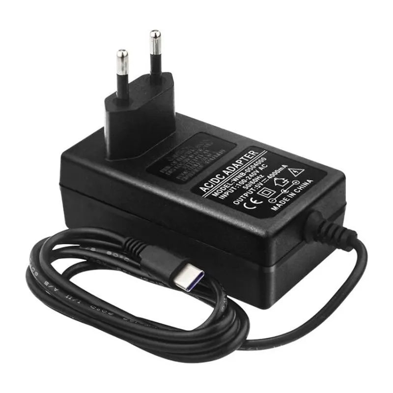 5V 4A Power Supply for Orange Pi 5 Plus / 5B / 5 20W USB Type C Power Adapter for OPI 5 Raspberry Pi 4B Jetson Nano 2GB Charger
