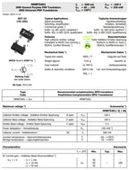 50 Pcs MMBT3904 MMBT3906 MMBT5551 MMBT5401 SOT-23 SMD BJT Transistor 40V-160V Used For Switching Amplification Complex Pair