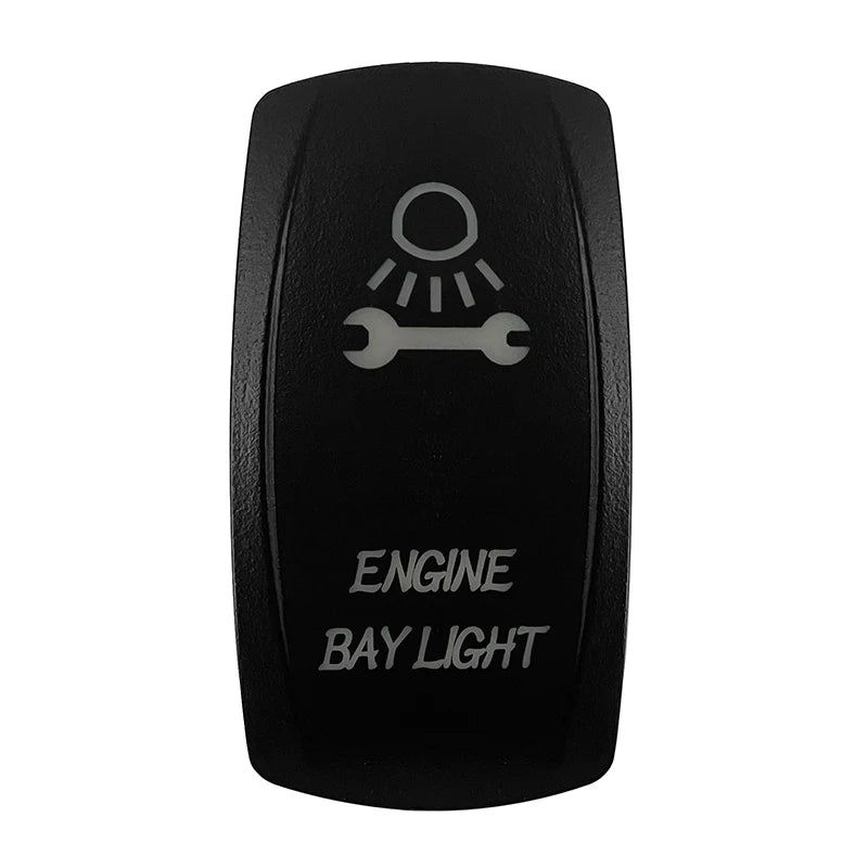 CUSTOM Dual RED Led Laser Etched Rocker Switch ON-OFF ON-OFF-ON (SPST DPDT) for ARB/Carling/NARVA 4x4 Caravan Accessories SUV