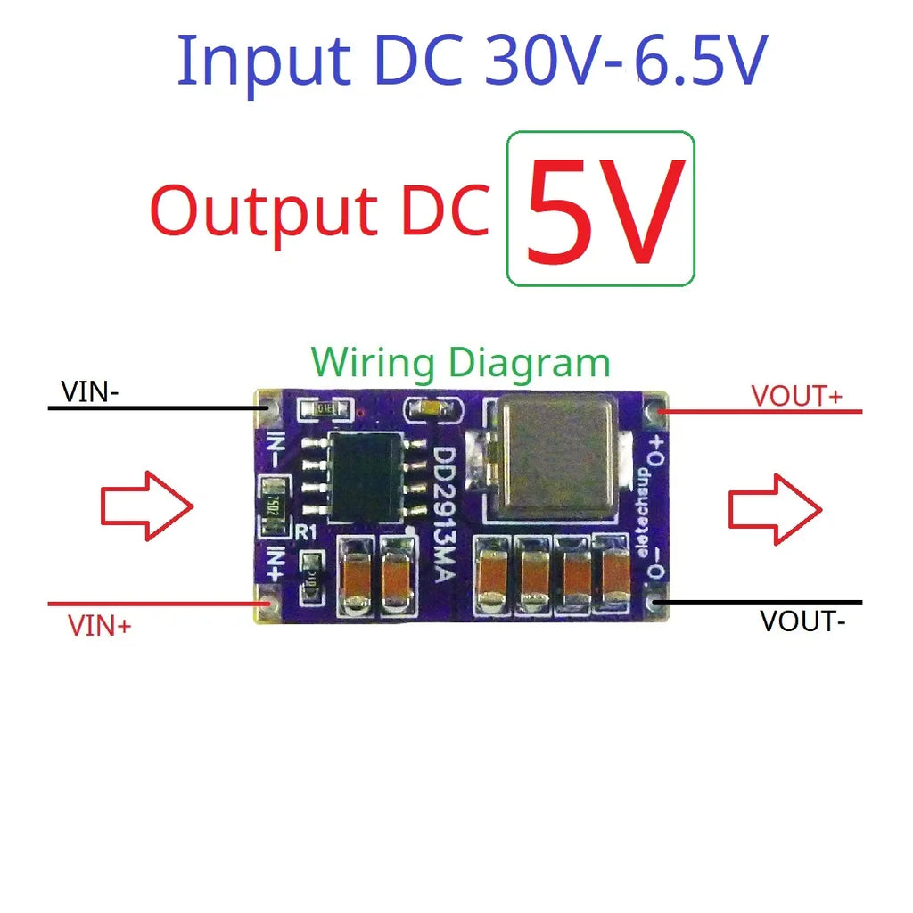 DC 5-30V to 3V 3.3V 4.2V 5V 6V 7.5V 9V 12V Power Supply 36W Synchronous DC-DC Buck Converter Module for 3D Printer Motor LED