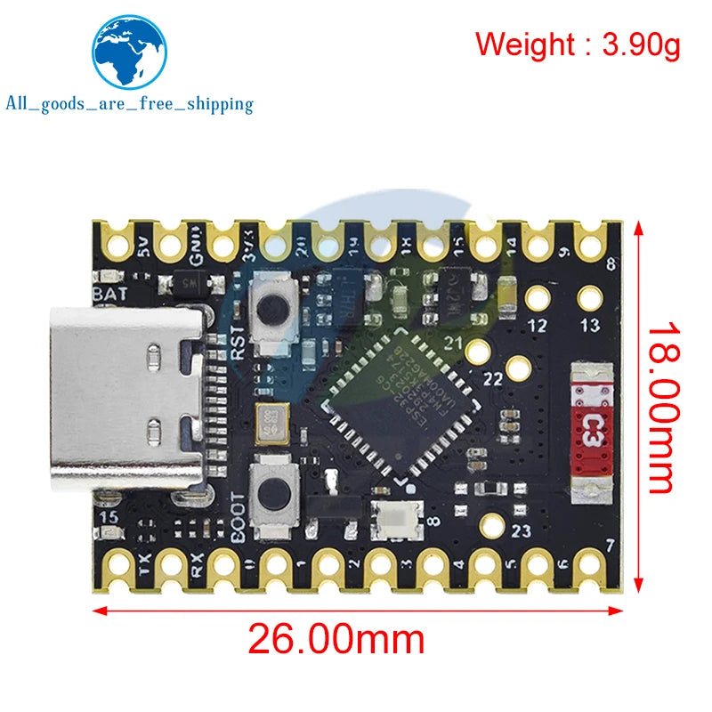 TZT ESP32-C6 SuperMini Development Board Microcontroller Programming Learning Controller Core Board