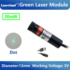 Green Laser Diode Module 20mW Dot Line Cross Projector for Alignment of Cloth Cutting Location
