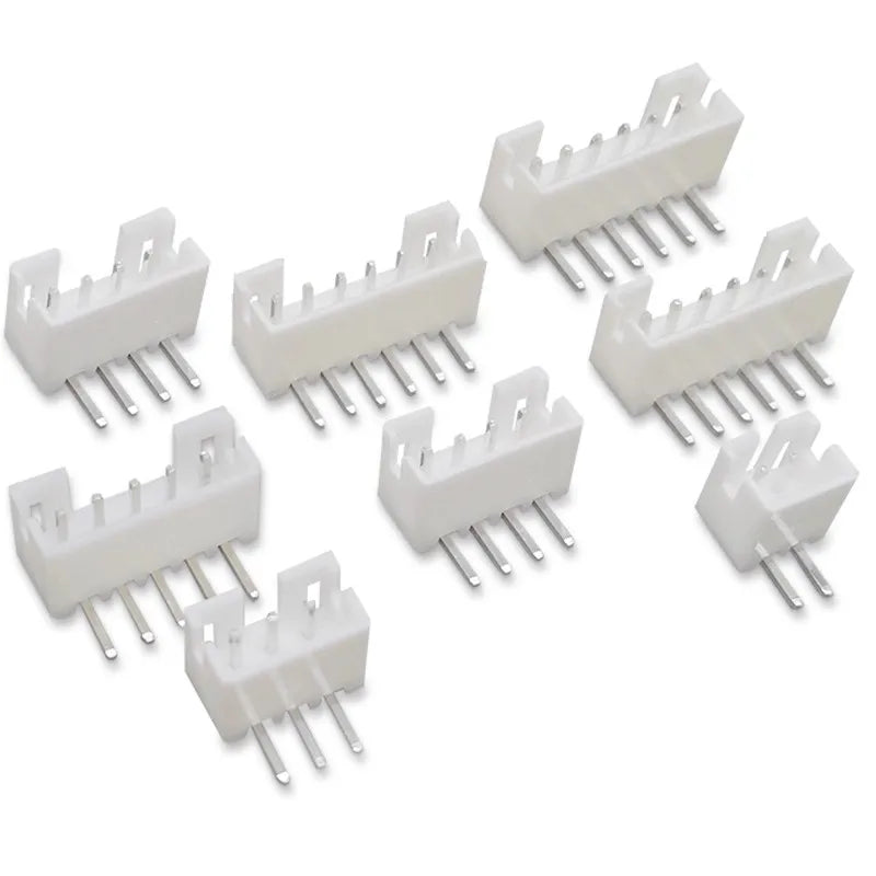50PCS PH2.0 Curved needle Pin Header Connector 2P 3P 4P 5P 6P 7P 8P 9P 10P 12Pin 2.0mm Pitch Right Angle Socket PH For PCB jst