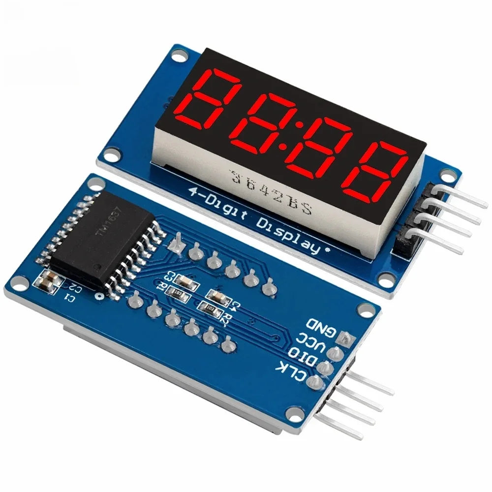 TM1637 LED Display Module For Arduino 7 Segment 4 Bits 0.36Inch Clock RED Anode Digital Tube Four Serial Driver Board Pack
