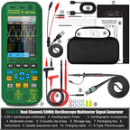 BSIDE 4-IN-1 Handheld Oscilloscope Digital Multimeter+Function Signal Generator Dual Channel O7:25MHz/O9:50MHz Current Tester